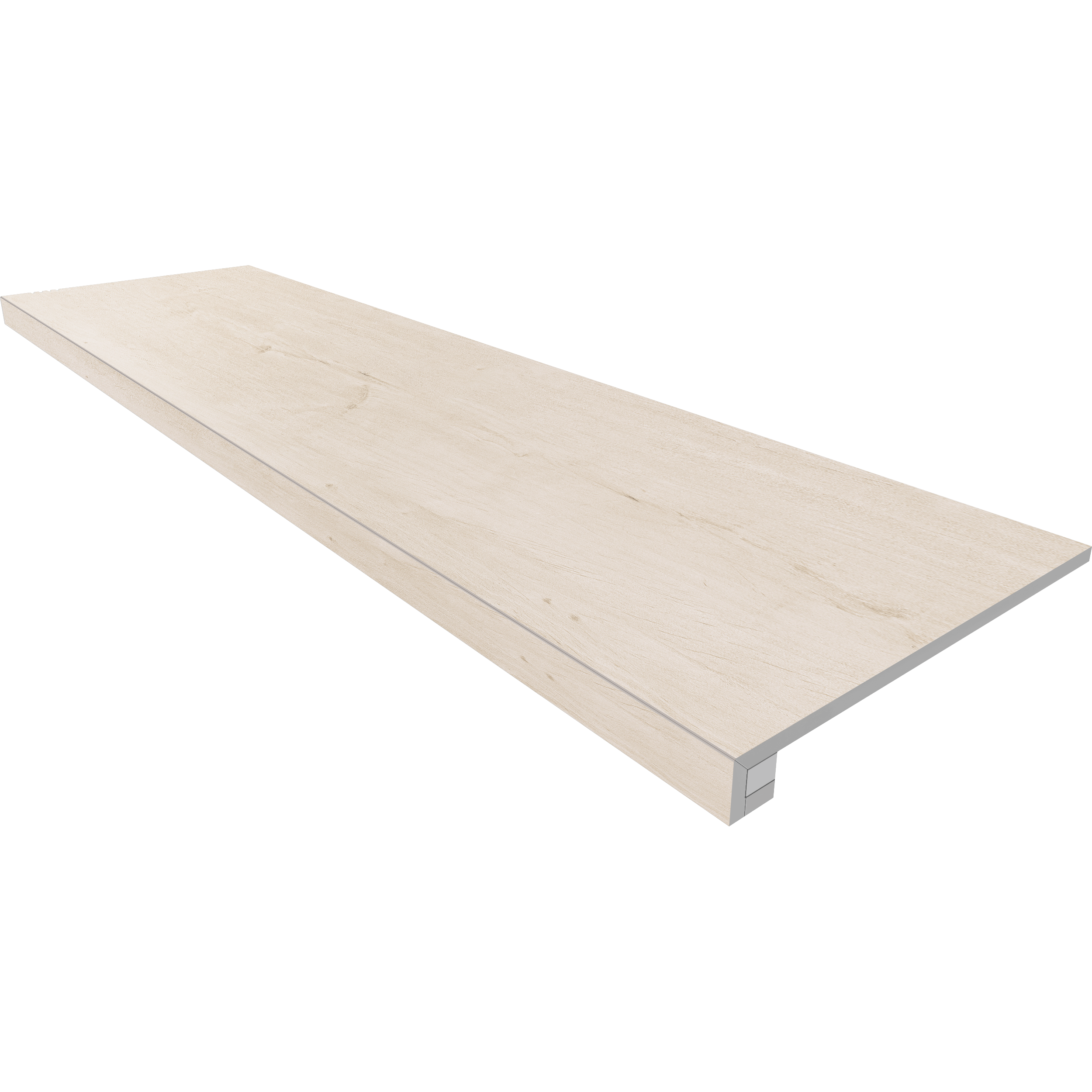 Комплект (Ступень SF01 (33x120) непол. (прямоугол. бортик) без насечек + Подступенок (14,5x120))