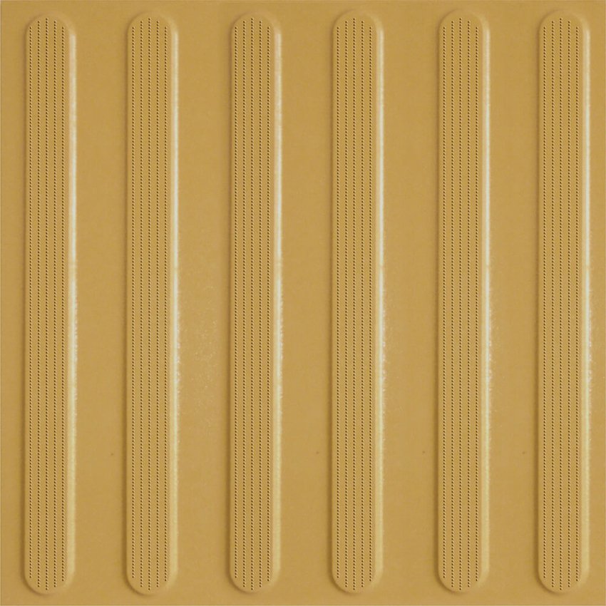 Плитка из керамогранита anl151 30x30x15 тактильный рект. (керамический гранит) линии_жёлтый