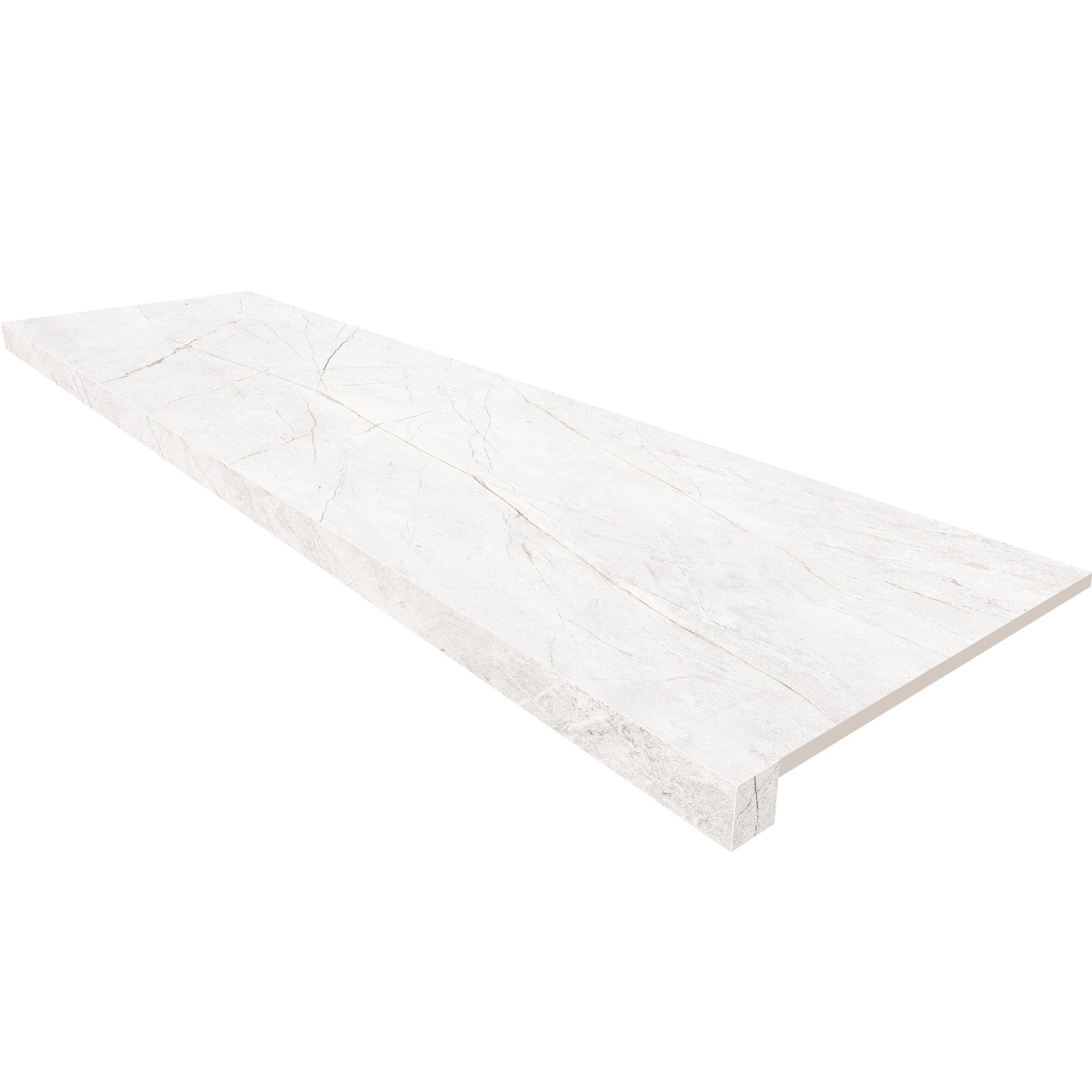 Подоконник угловой NL00 33х120 непол. без бокового выступа (левый)