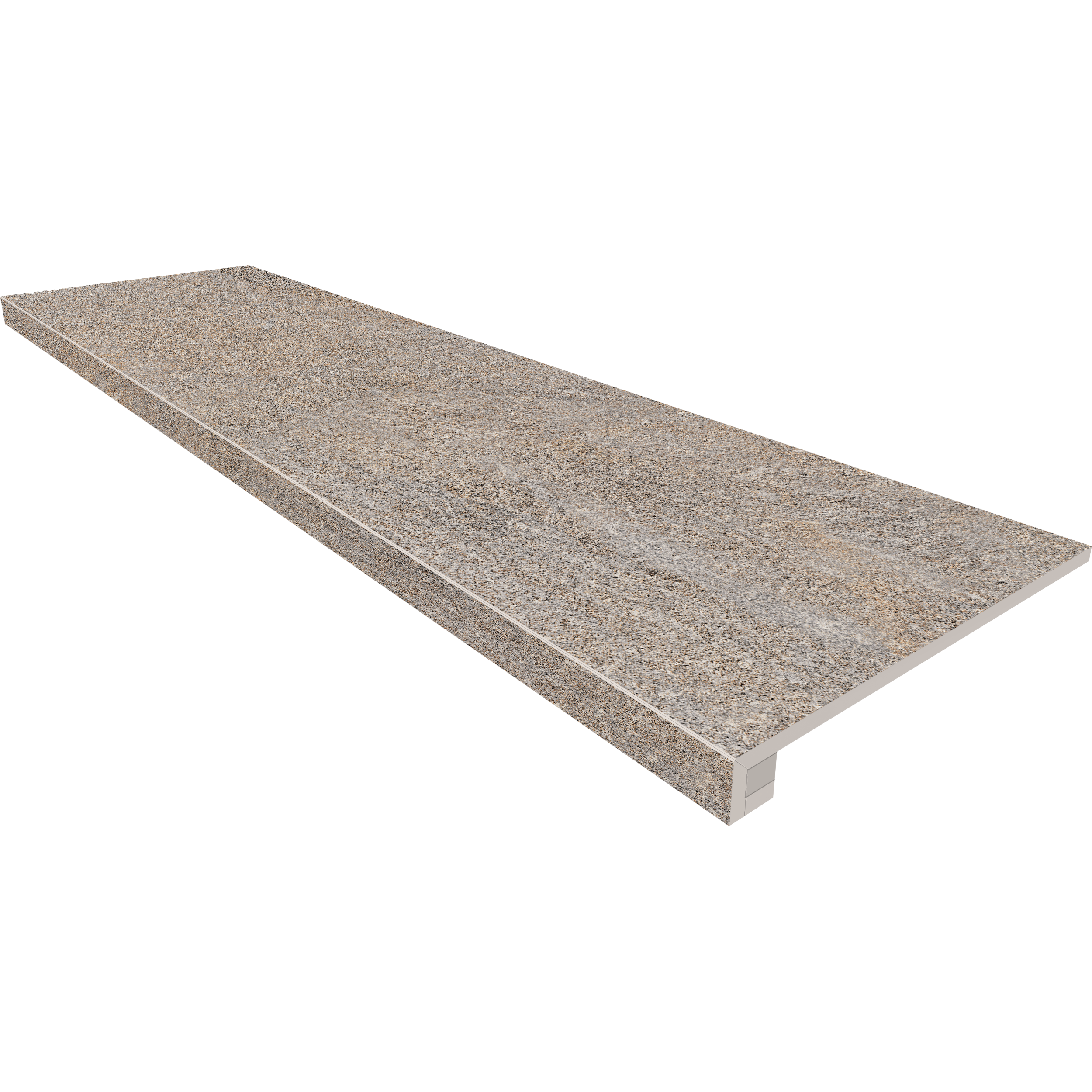 Комплект (Ступень TN03 (33x120) непол. (прямоугол. бортик) без насечек + Подступенок (14,5x120))