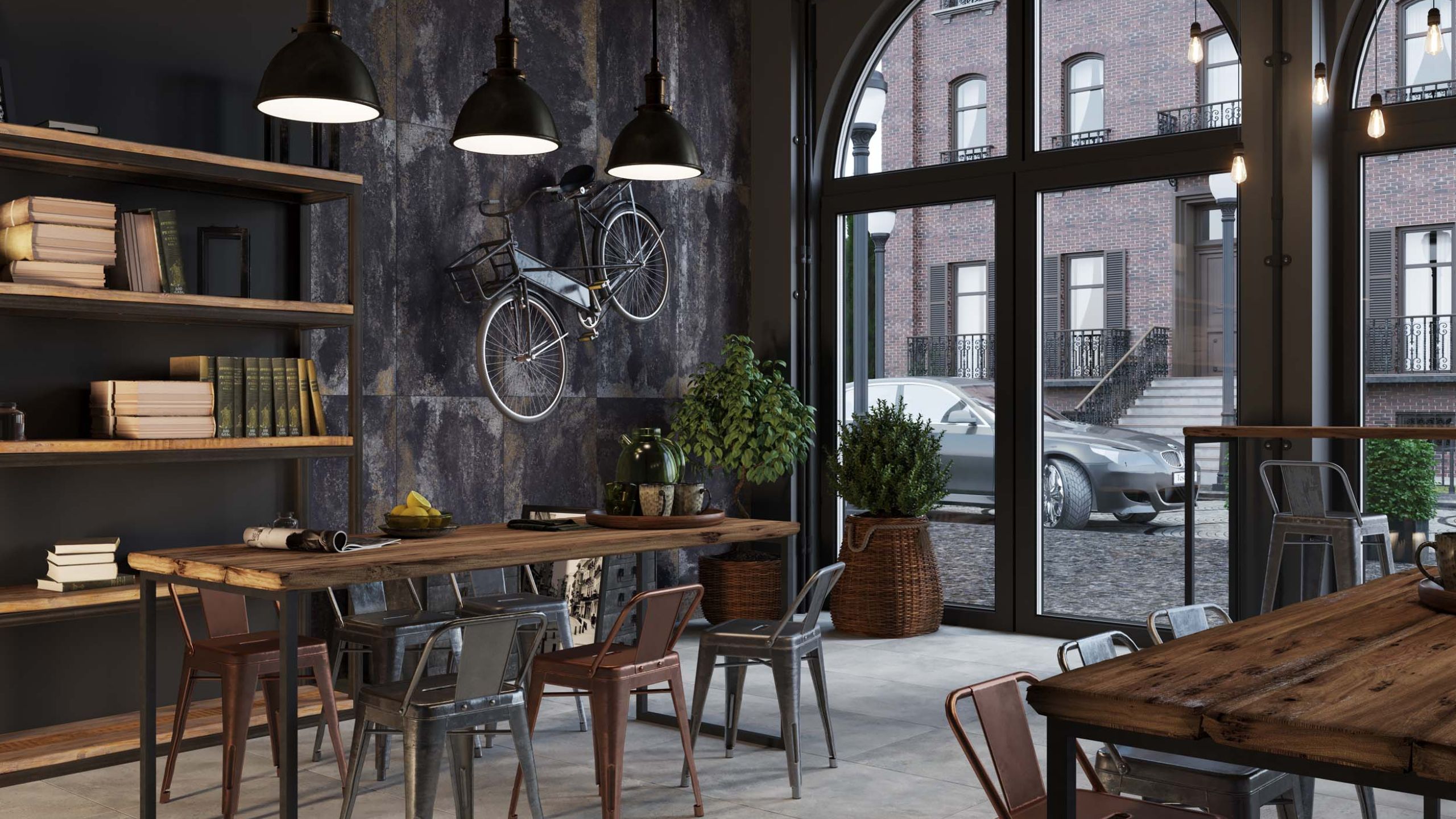 Индустриальный стиль интерьера - фото примера №12