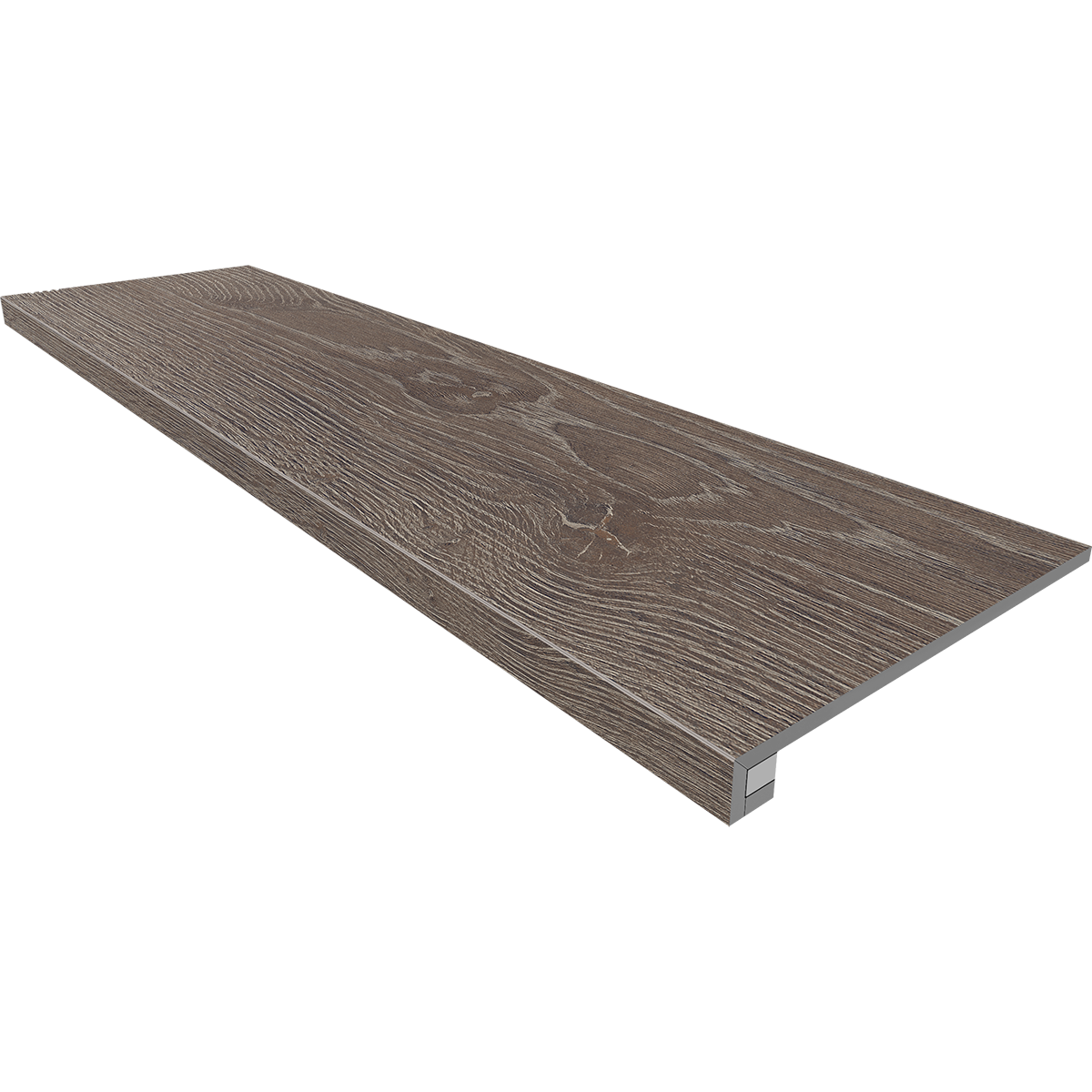 Комплект (Ступень KW03 (33x120) структур. (прямоугол. бортик) без насечек + Подступенок (14,5x120))