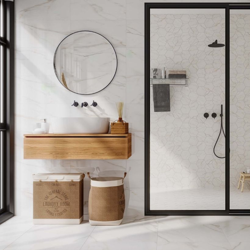 Как выбрать плитку для маленькой ванной