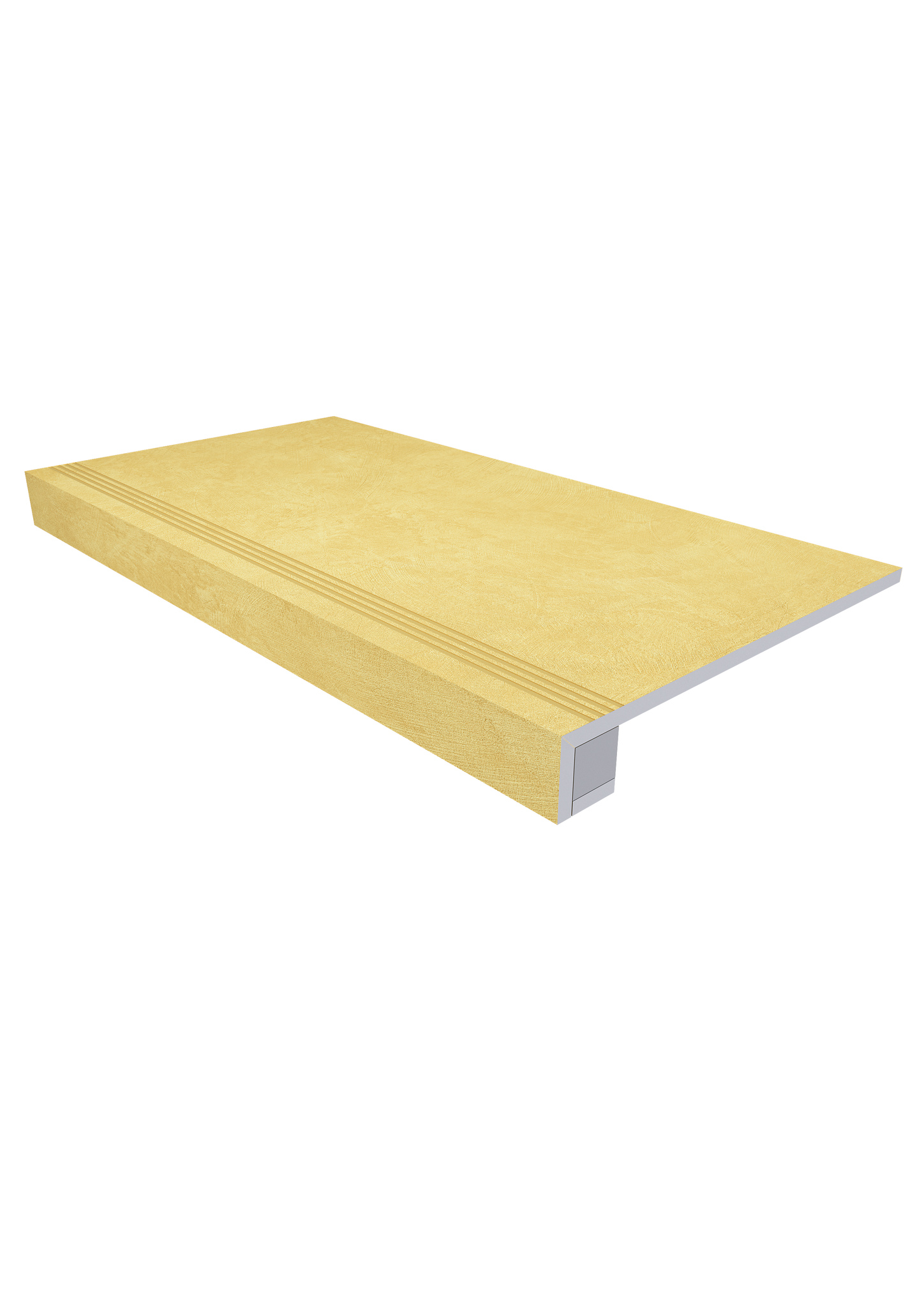 Плитка из керамогранита комплект (ступень sr04 (33x120) непол. (прямоугол. бортик) с насечками + подступенок (14,5x120))