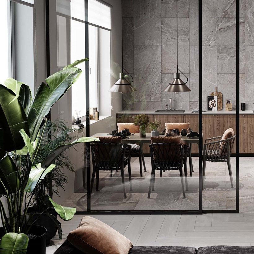 Дизайн совмещенной столовой-гостиной