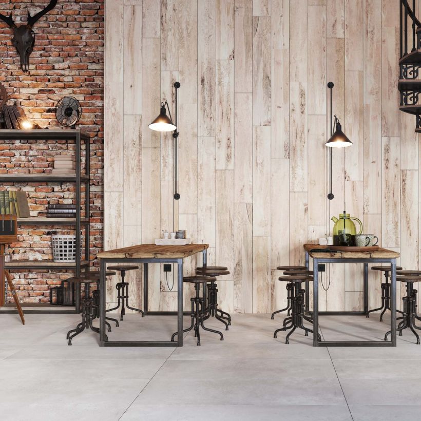 Кирпичная стена в интерьере