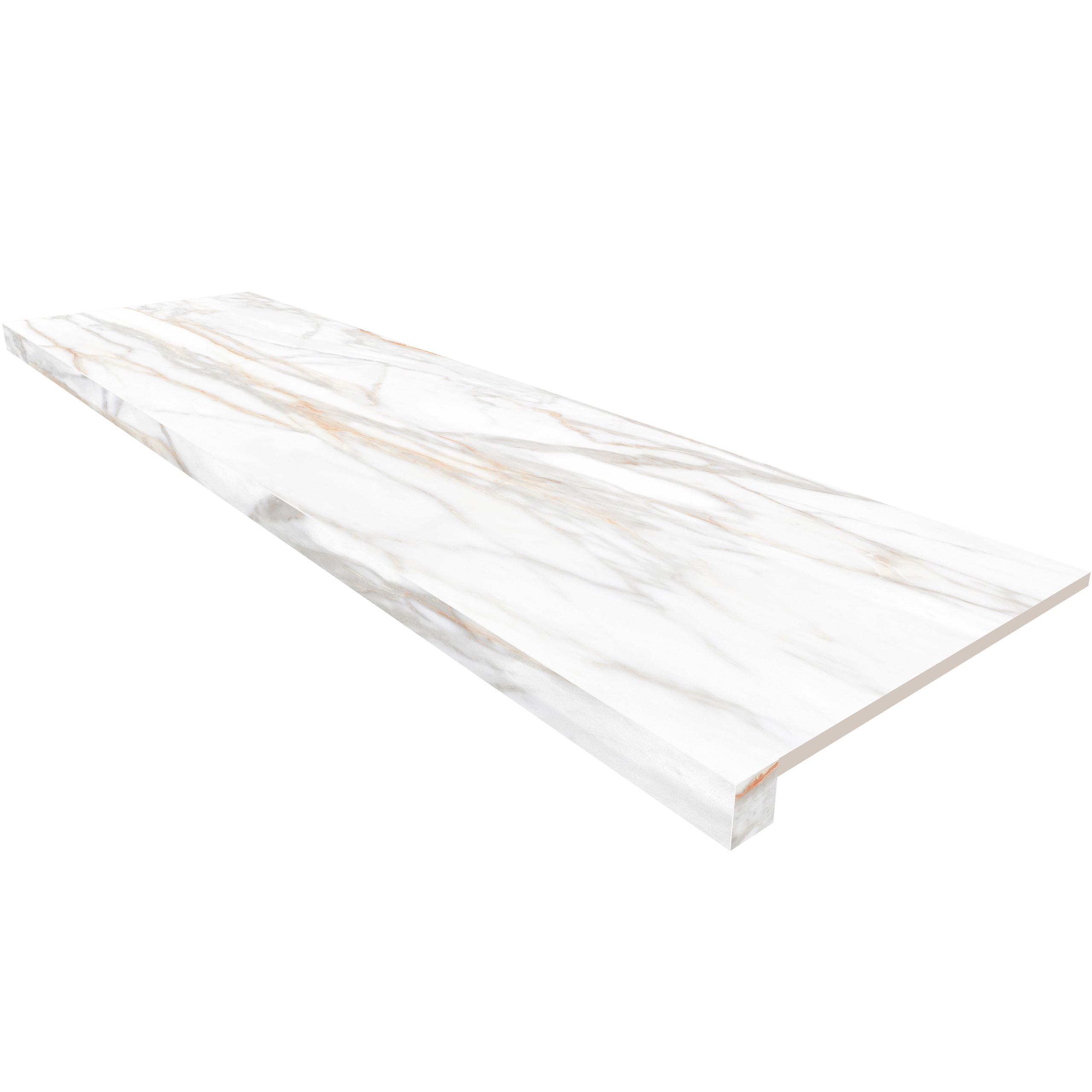 Подоконник угловой SM02 33х120 непол. без бокового выступа (левый)