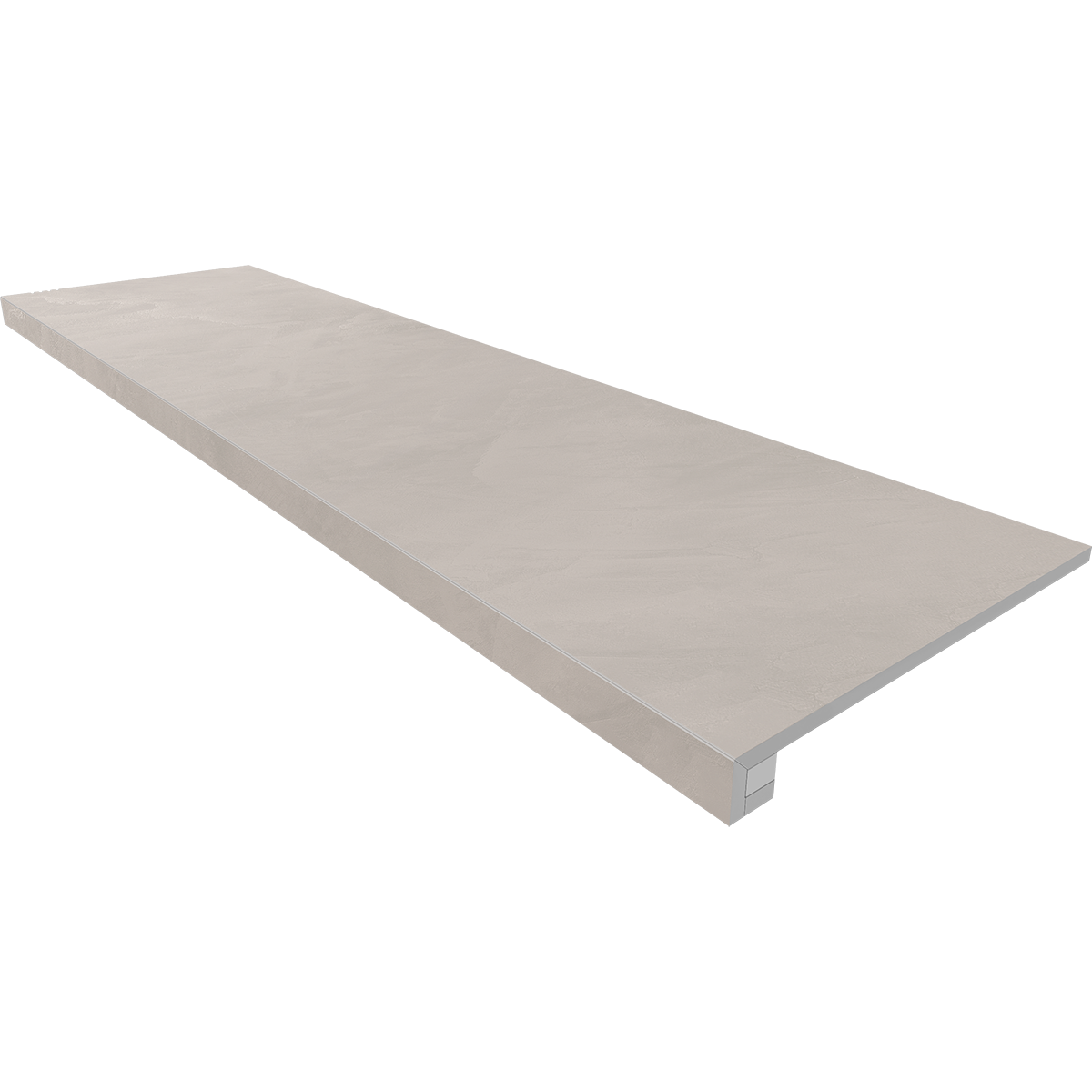 Комплект (Ступень GF01 (33x120) непол. (прямоугол. бортик) без насечек + Подступенок (14,5x120))