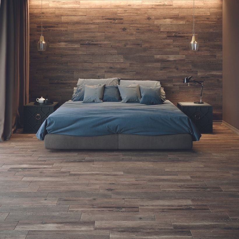 Керамогранит под дерево в интерьере: особенности использования