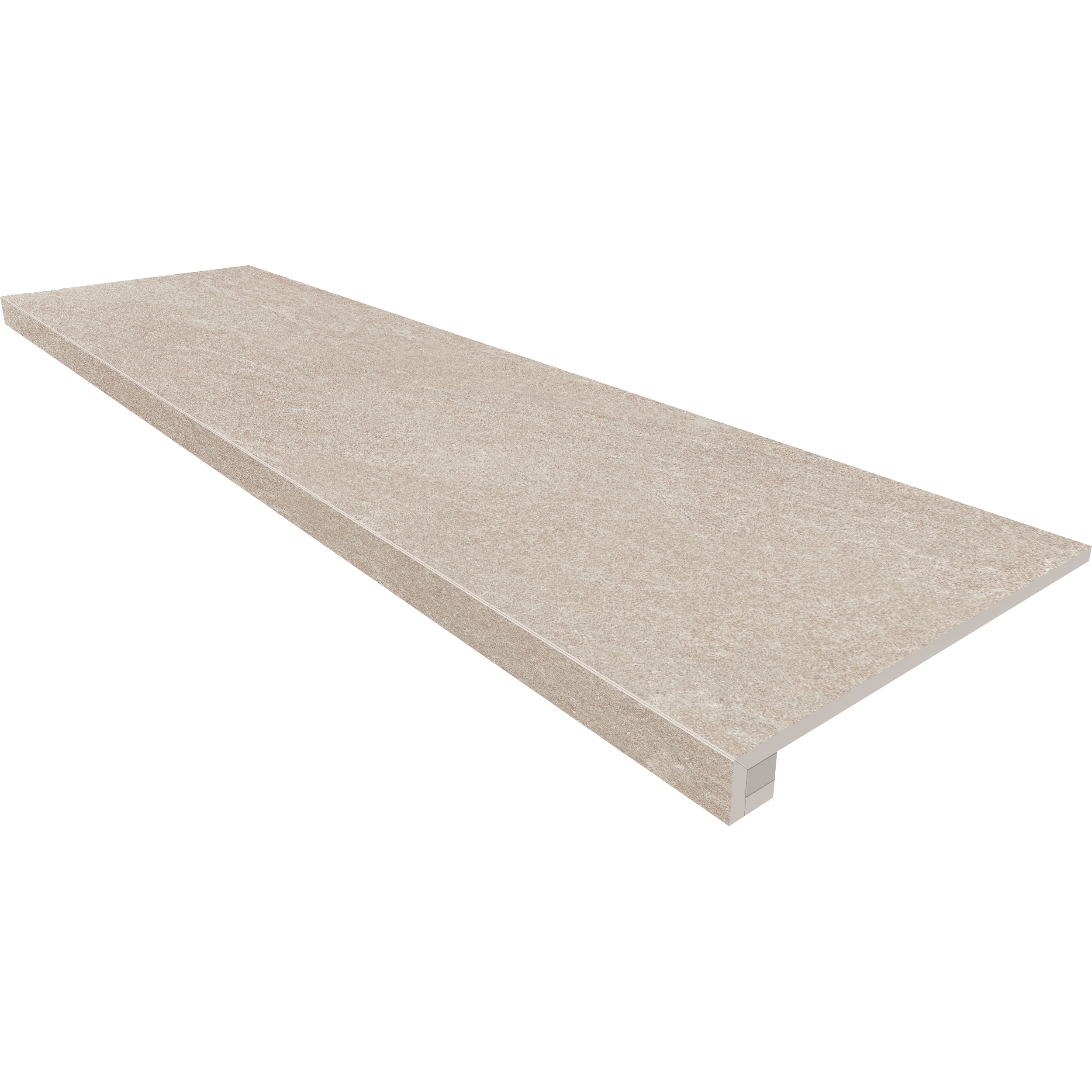 Комплект (Ступень TN00 (33x120) непол. (прямоугол. бортик) без насечек + Подступенок (14,5x120))