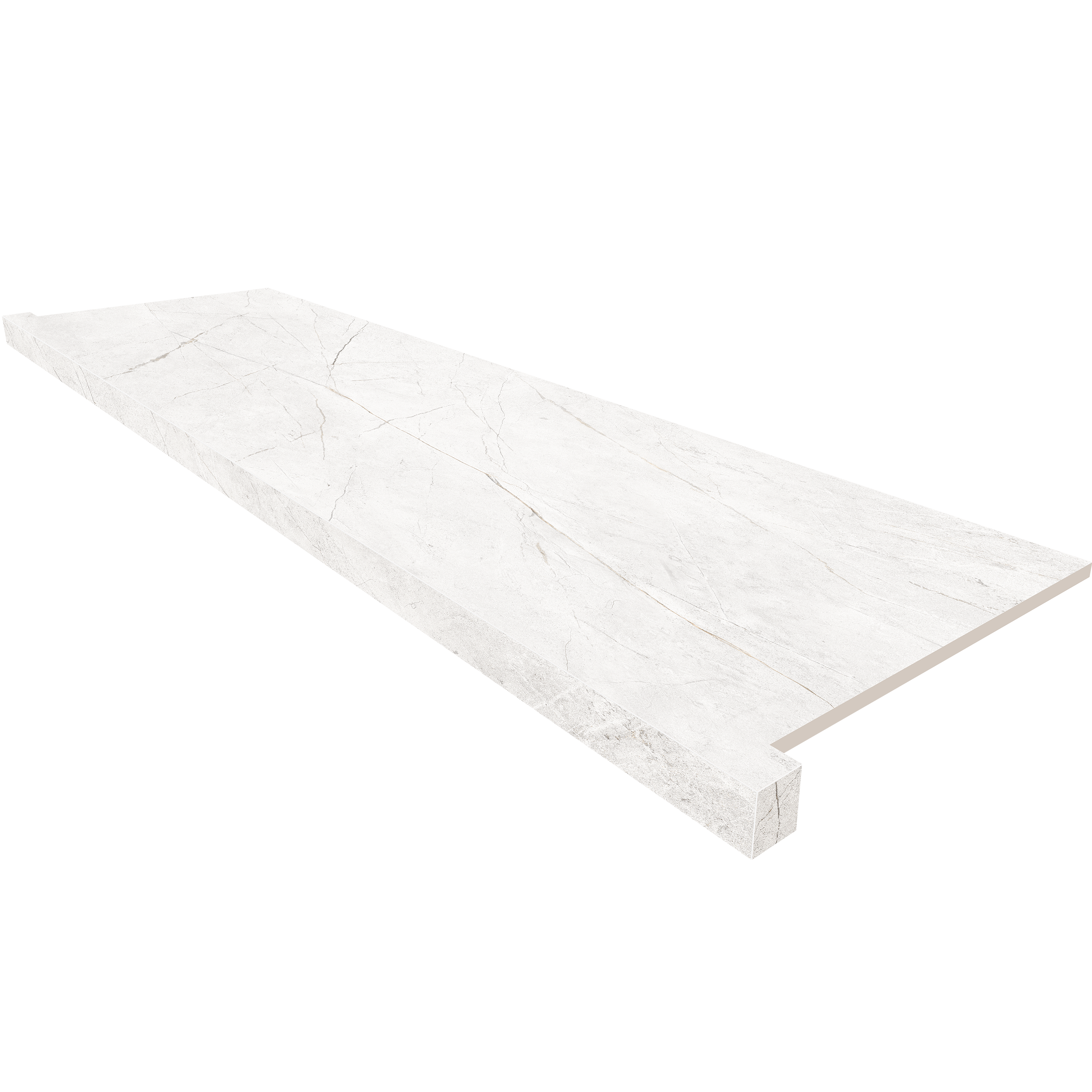 Подоконник фронтальный NL00 33х120 непол. с боковыми выступами