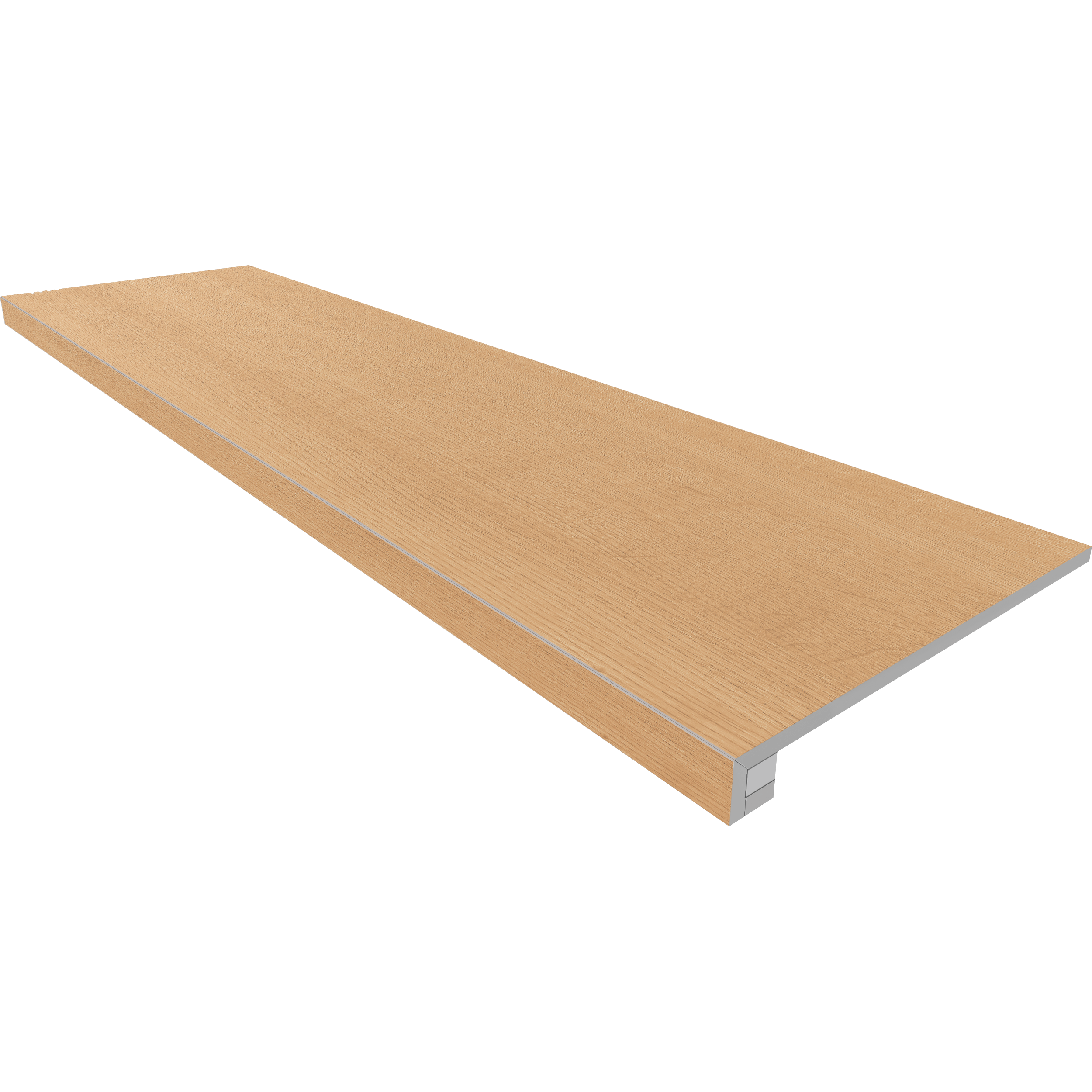 Комплект (Ступень CW04 (33x120) непол. (прямоугол. бортик) без насечек + Подступенок (14,5x120))