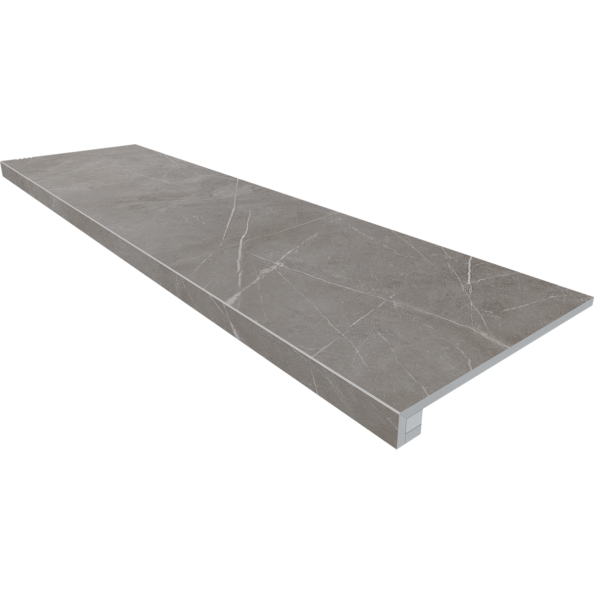 Комплект (Ступень NL03 (33x120) непол. (прямоугол. бортик) без насечек + Подступенок (14,5x120))