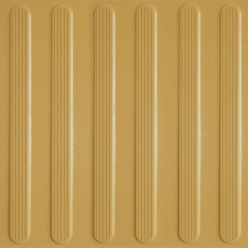 Плитка из керамогранита anl151 30x30x15 тактильный рект. (керамический гранит) линии_жёлтый