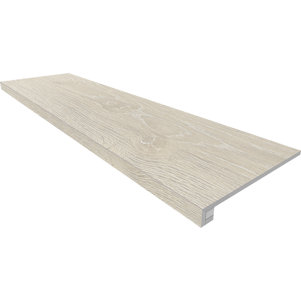 Плитка из керамогранита комплект (ступень kw00 (33x120) структур. (прямоугол. бортик) без насечек + подступенок (14,5x120))