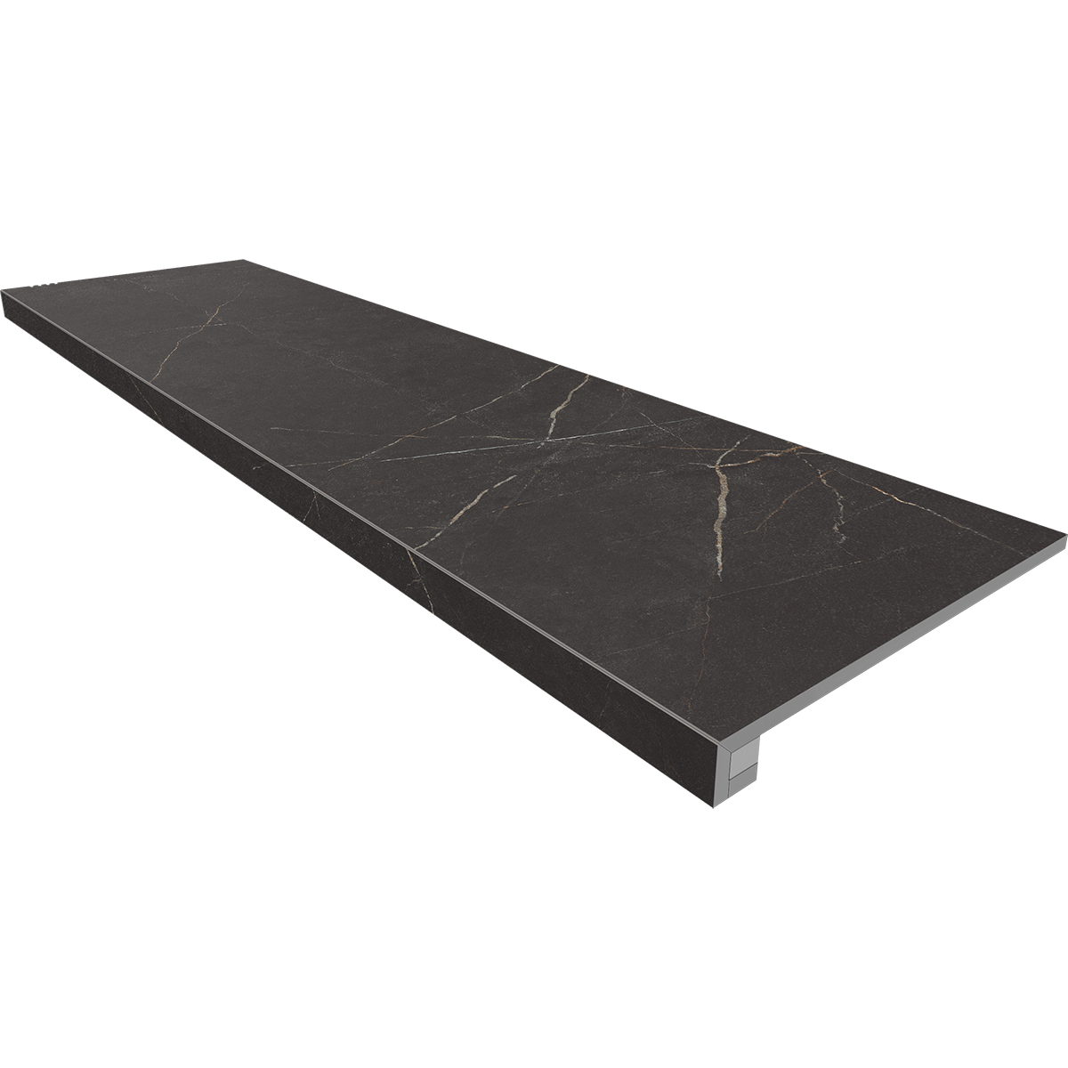 Комплект (Ступень NL04 (33x120) непол. (прямоугол. бортик) без насечек + Подступенок (14,5x120))