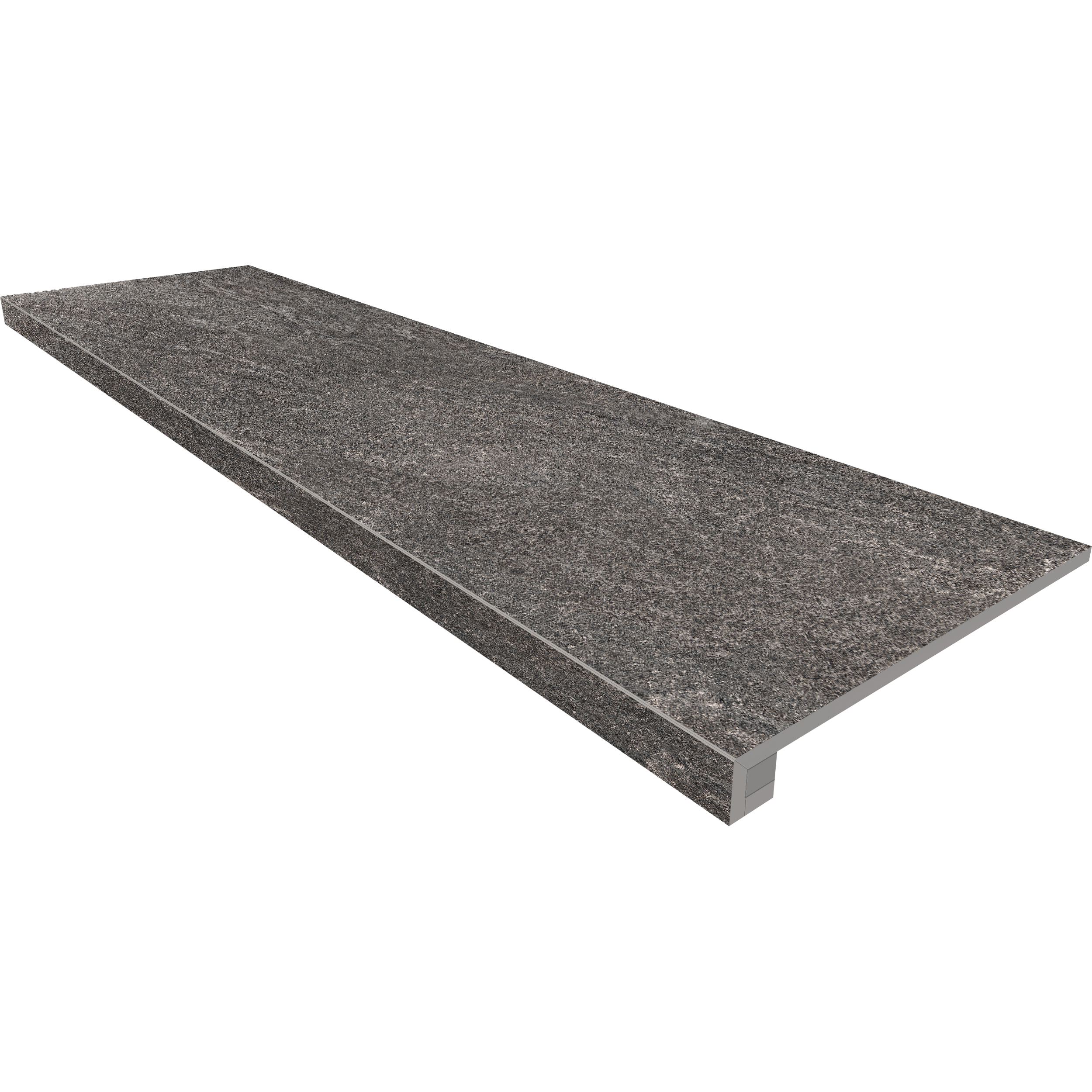 Комплект (Ступень TN02 (33x120) непол. (прямоугол. бортик) без насечек + Подступенок (14,5x120))