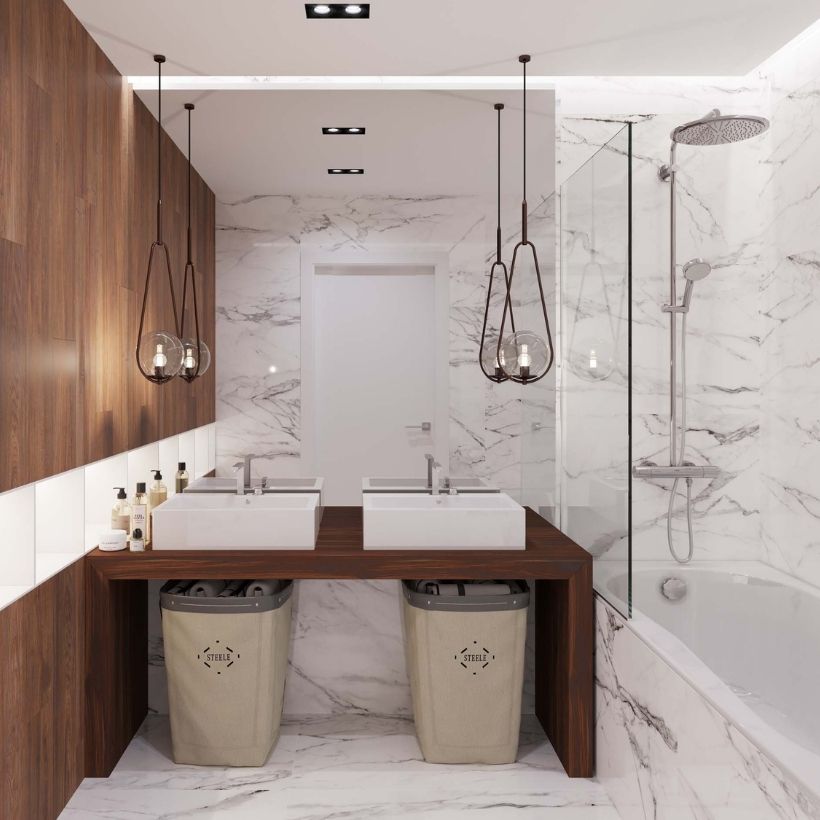 Как укладывать керамогранит в ванной