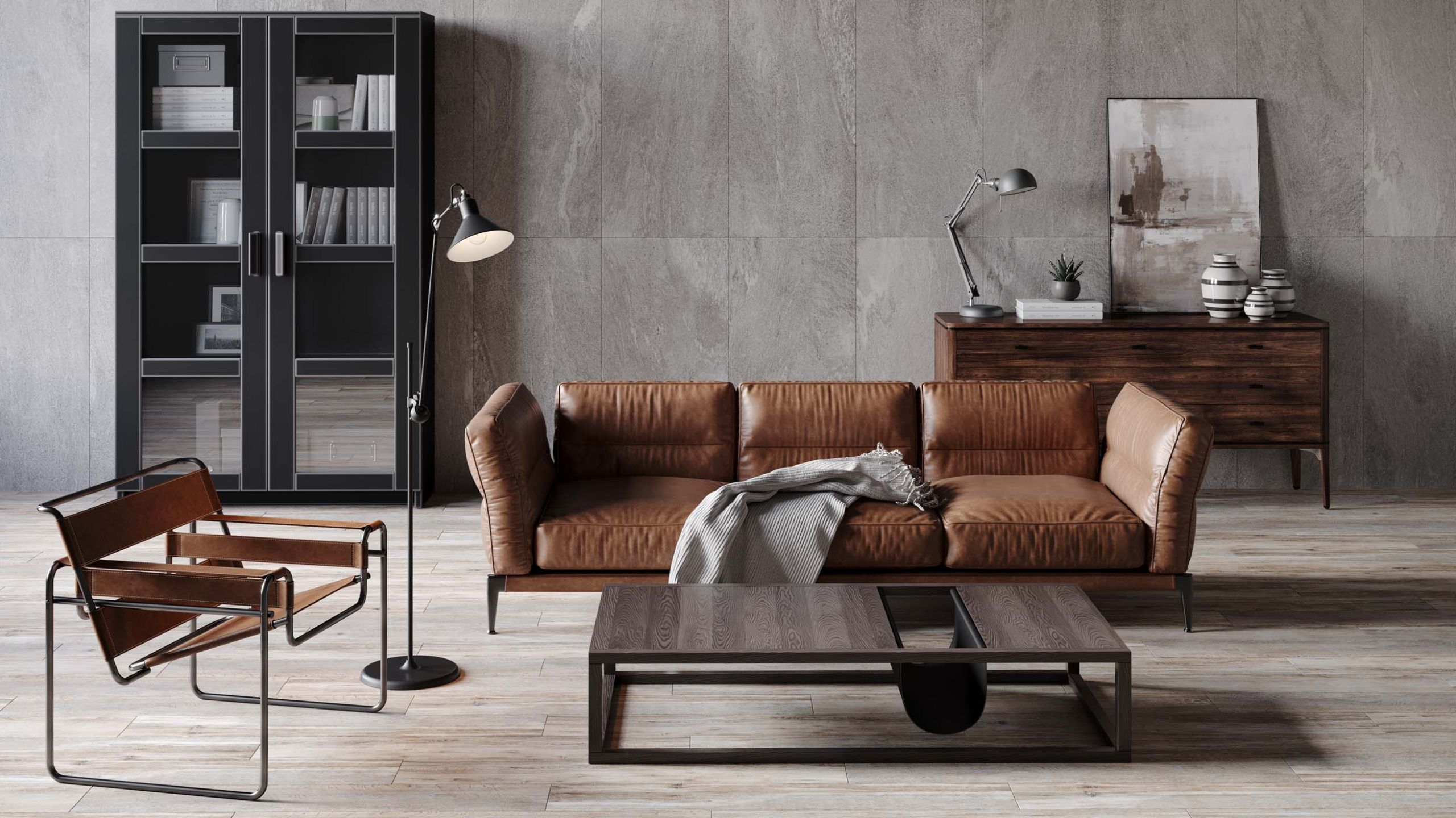 Индустриальный стиль интерьера - фото примера №11