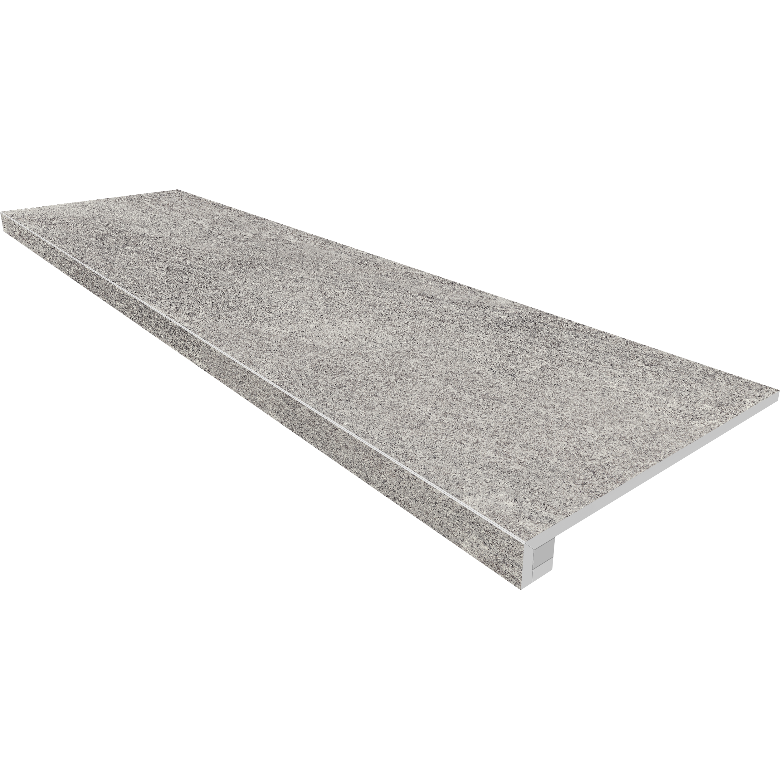 Комплект (Ступень TN01 (33x120) непол. (прямоугол. бортик) без насечек + Подступенок (14,5x120))